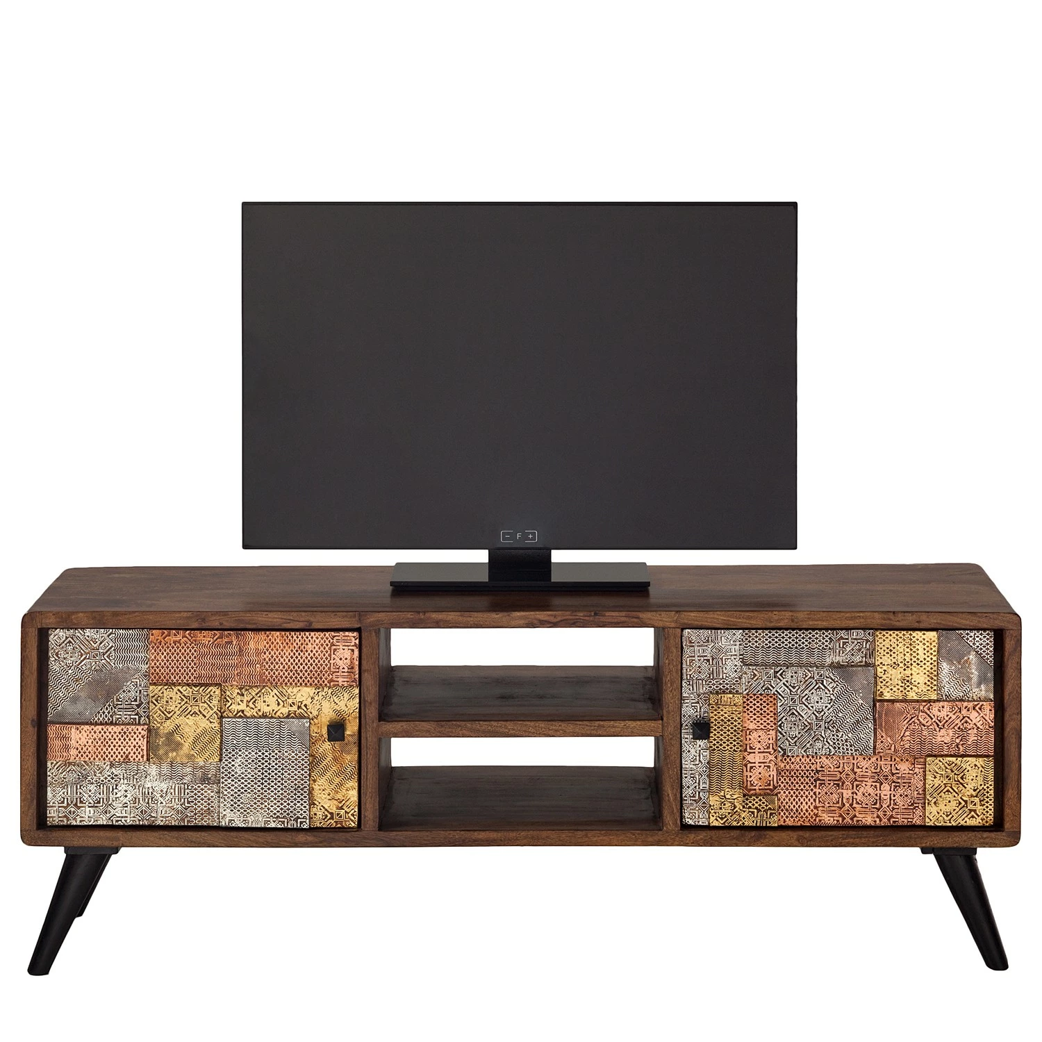 Wolf-Möbel Meuble TV Orient - Acacia massif / Métal - Multicolore 5 Wolf-Möbel Meuble TV Orient - Acacia massif / Métal - Multicolore – Image 3