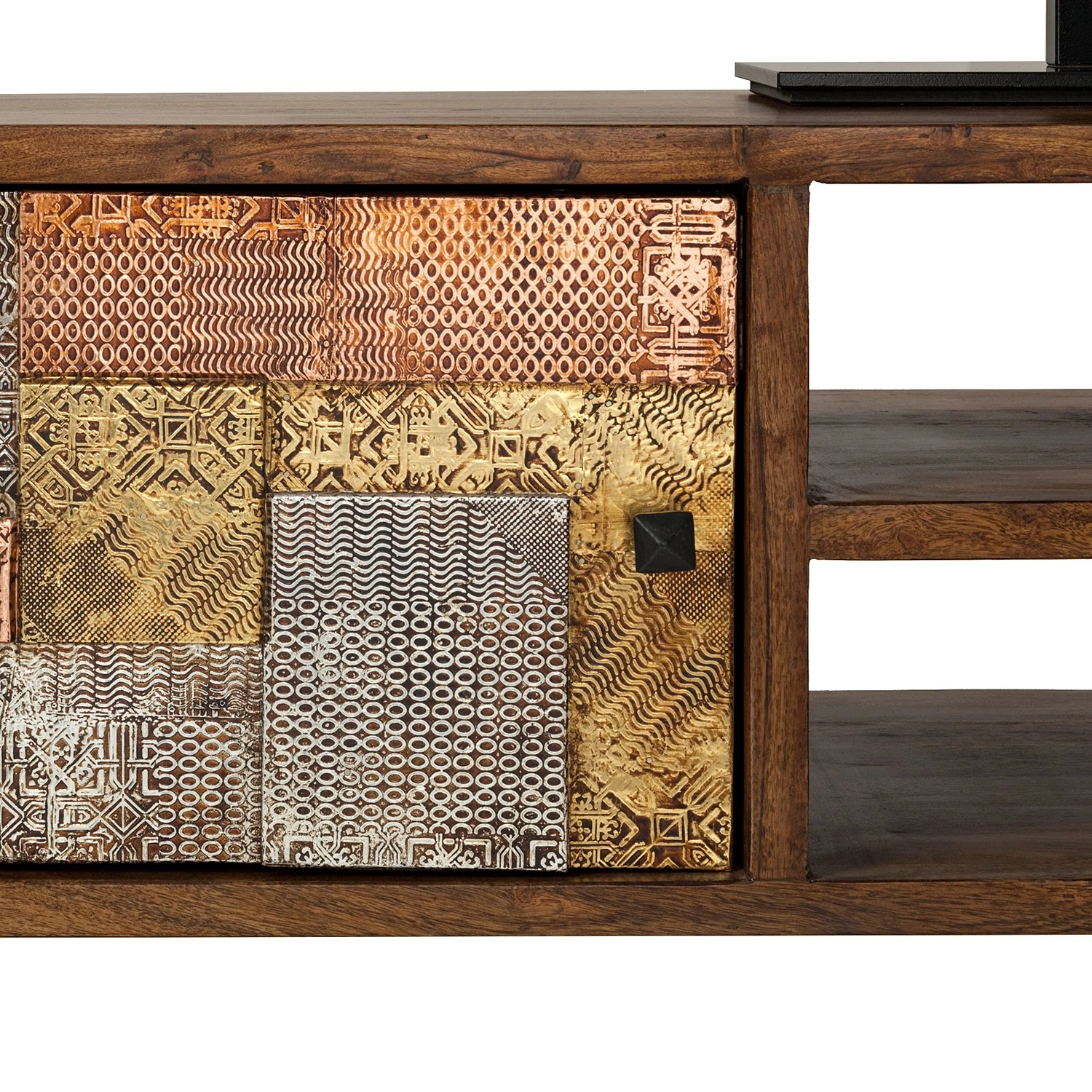 Wolf-Möbel Meuble TV Orient - Acacia massif / Métal - Multicolore 10 Wolf-Möbel Meuble TV Orient - Acacia massif / Métal - Multicolore – Image 8