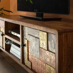 Wolf-Möbel Meuble TV Orient - Acacia massif / Métal - Multicolore 29 Wolf-Möbel Meuble TV Orient - Acacia massif / Métal - Multicolore -loftscape Boutique 1000114118 200630 10584500003 DETAILS P000000001000114118