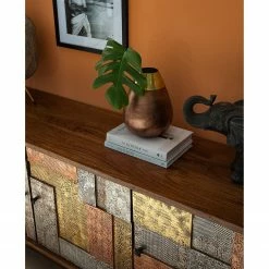 Wolf-Möbel Buffet Orient - Acacia massif / Métal - Multicolore -loftscape Boutique 1000114122 200630 10585000011 DETAILS P000000001000114122