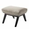 Studio Copenhagen Pouf repose-pieds Hepburn I - Tissu Milan : Beige - Noir