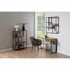 Red Living Étagère Coogee I - Imitation chêne / Noir - Hauteur : 114 cm -loftscape Boutique 1000114867 220215 021 MOOD DETAILS P000000001000114867 mood