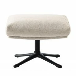 Studio Copenhagen Pouf repose-pieds Hepburn III - Tissu Saia: Beige - Noir -loftscape Boutique 1000116460 180830 121005396 GALLERYIMAGES P000000001000116460