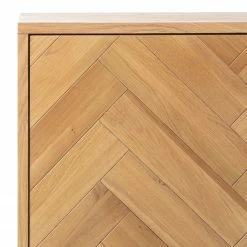 Ars manufacti Buffet Dharai - Placage en bois véritable / Métal - Chêne / Argenté -loftscape Boutique 1000117155 180702 13320605 GALLERYIMAGES P000000001000117155