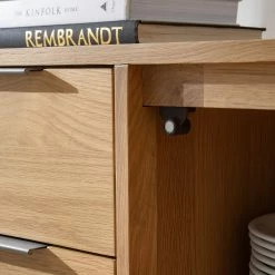 Ars manufacti Buffet Dharai - Placage en bois véritable / Métal - Chêne / Argenté -loftscape Boutique 1000117155 180827 07154705 GALLERYIMAGES P000000001000117155