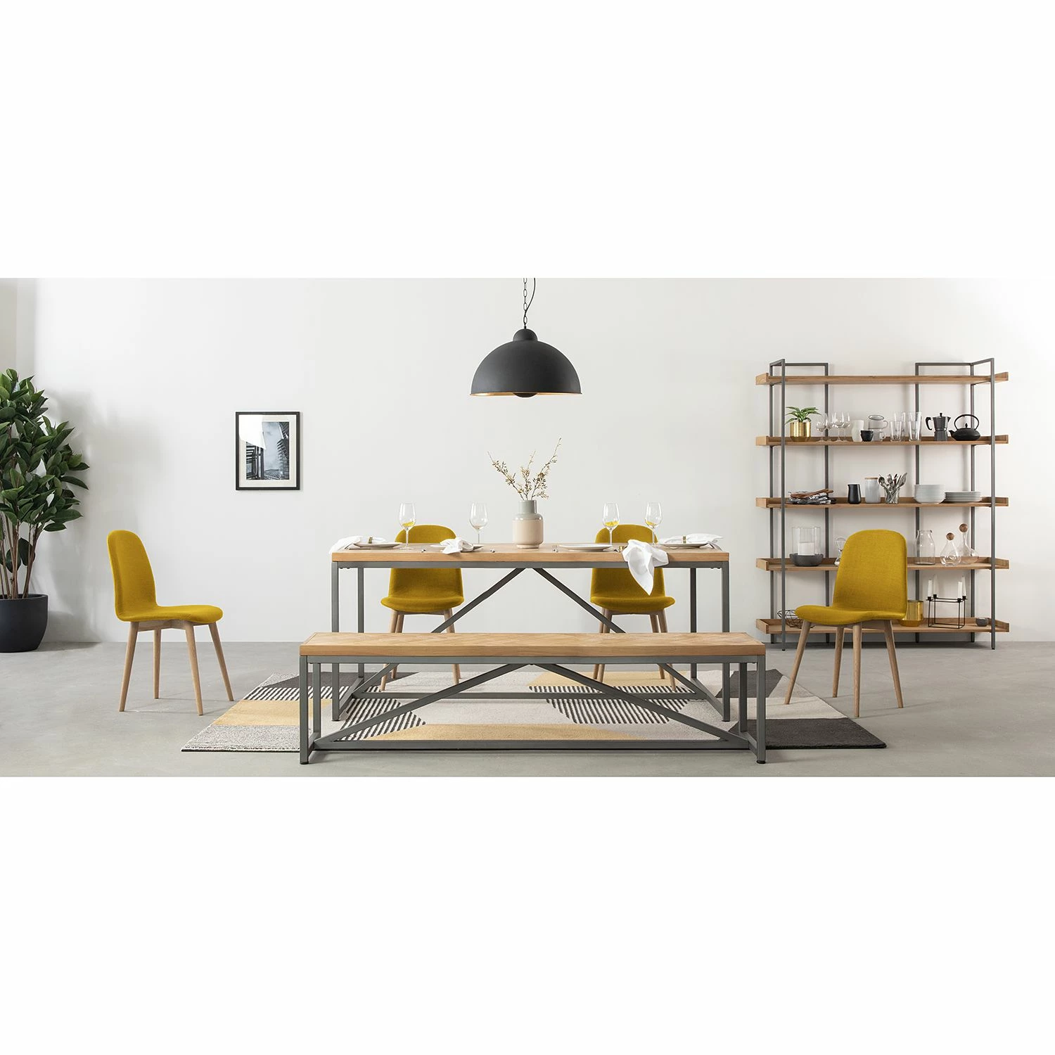 Ars manufacti Bibliothèque Dharai I - Placage en bois véritable / Métal - Chêne / Argenté 5 Ars manufacti Bibliothèque Dharai I - Placage en bois véritable / Métal - Chêne / Argenté – Image 3