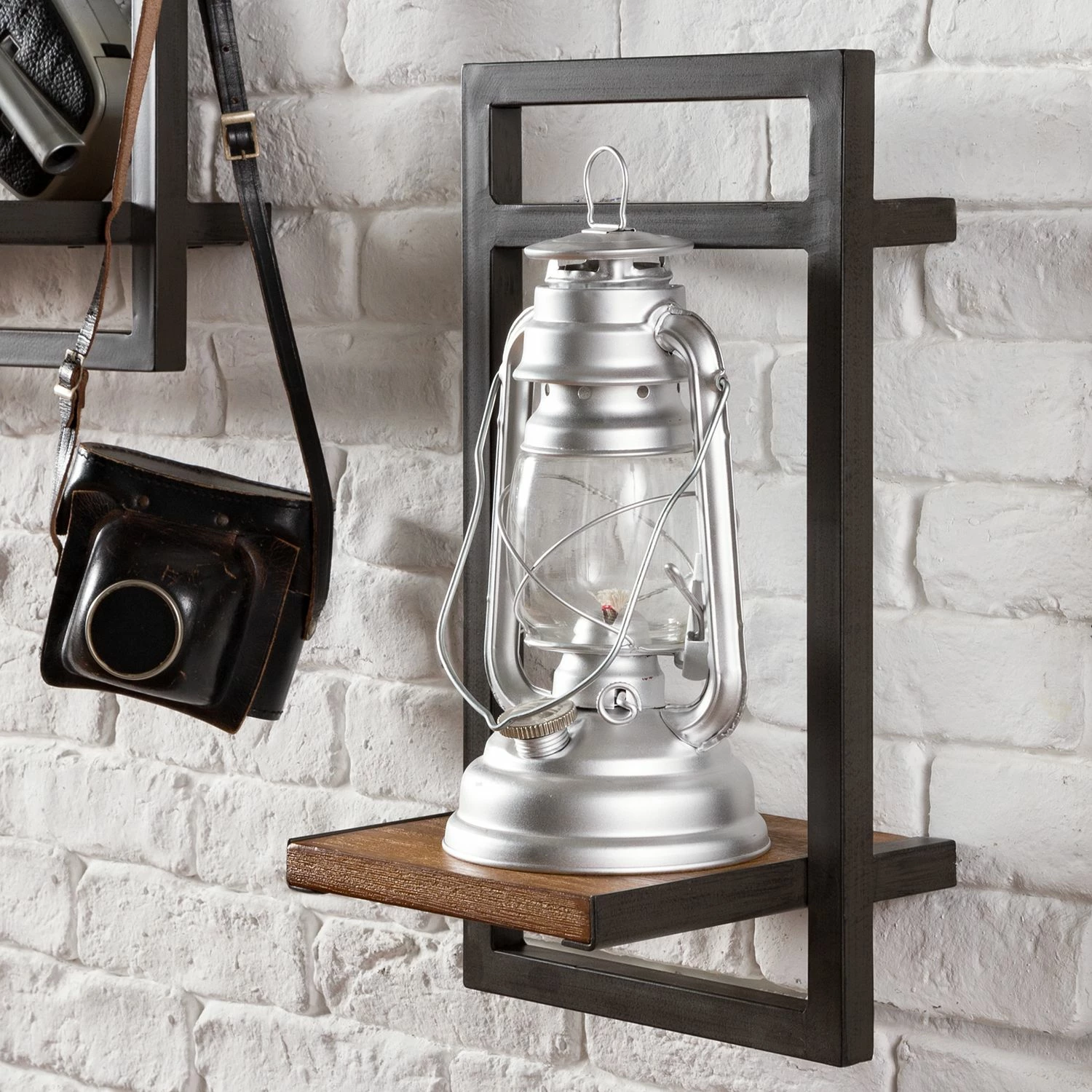 Ars manufacti Étagère murale Manchester - Acacia massif / Métal - Acacia / Anthracite - 22 x 40 cm 5 Ars manufacti Étagère murale Manchester - Acacia massif / Métal - Acacia / Anthracite - 22 x 40 cm – Image 3