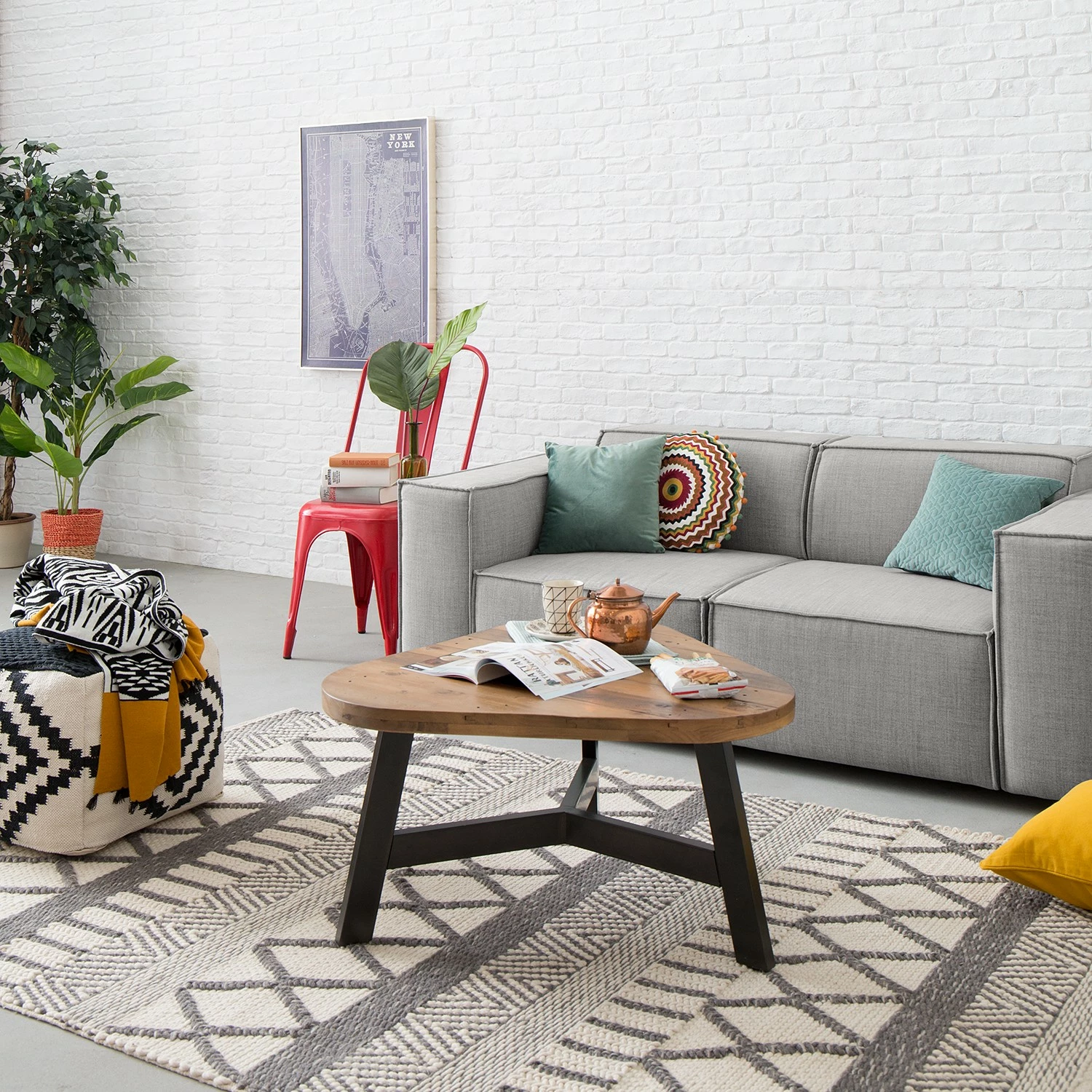 Ars manufacti Table basse Tamati II - Pin ancien / Métal - Pin foncé / Noir 7 Ars manufacti Table basse Tamati II - Pin ancien / Métal - Pin foncé / Noir – Image 5