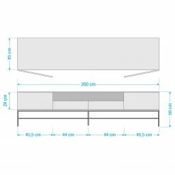 Ars manufacti Meuble TV Grasby II - Pin recyclé / Métal - Pin foncé / Noir 19 Ars manufacti Meuble TV Grasby II - Pin recyclé / Métal - Pin foncé / Noir -loftscape Boutique 1000117189 211018 083456000510 SKETCH DETAILS P000000001000117189 sketch