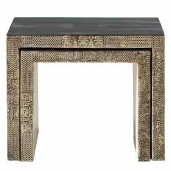 Wolf-Möbel Tables d’appoint Goa III (lot de 2) - Partiellement en manguier massif - Manguier blanc vintage -loftscape Boutique 1000117605 191031 11340600043 DETAILS P000000001000117605