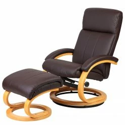Modoform Fauteuil de relaxation Vancouver - Marron foncé