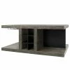 Temahome Table basse Detroit II - Imitation béton / Noir mat