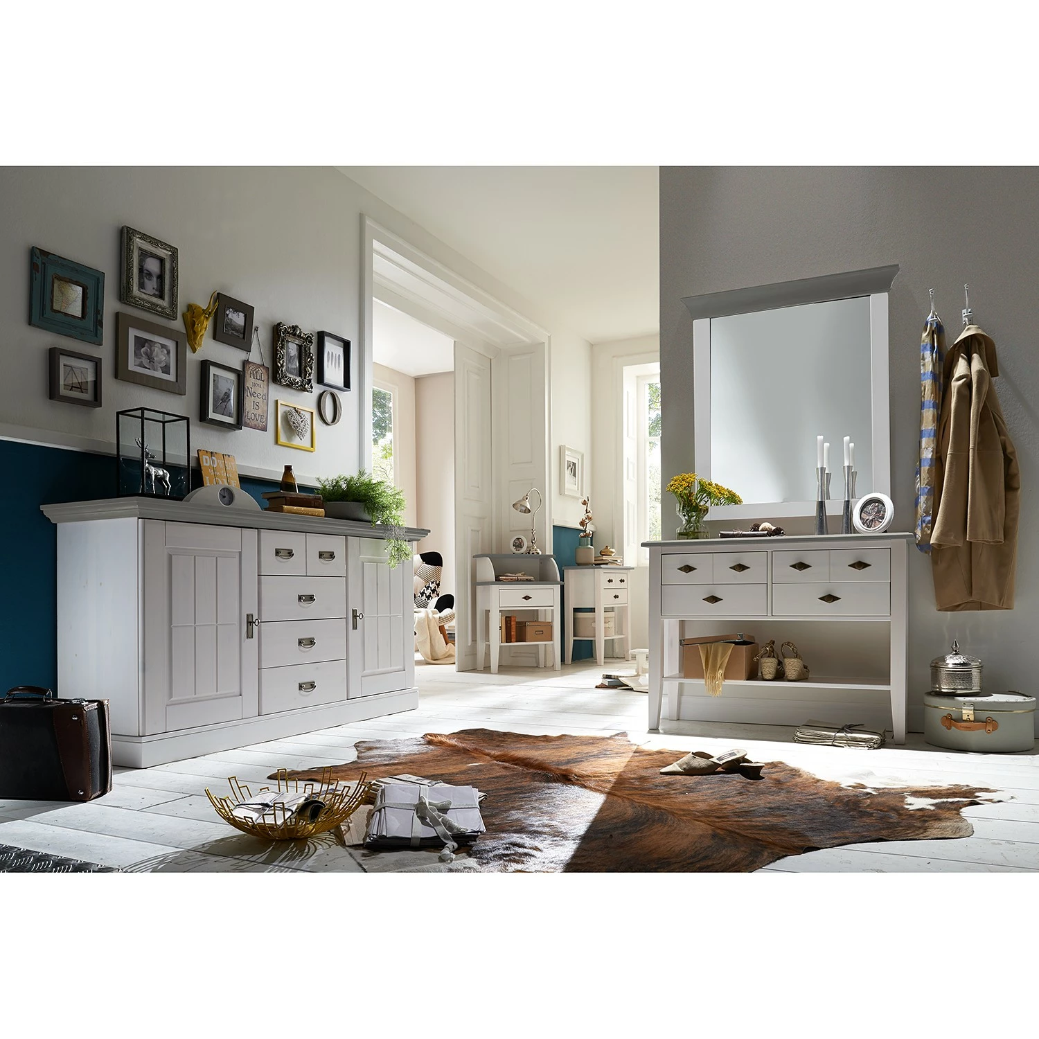 Maison Belfort Console Bergen I - Epicéa blanc / Epicéa gris - Largeur : 58 cm 4 Maison Belfort Console Bergen I - Epicéa blanc / Epicéa gris - Largeur : 58 cm – Image 2