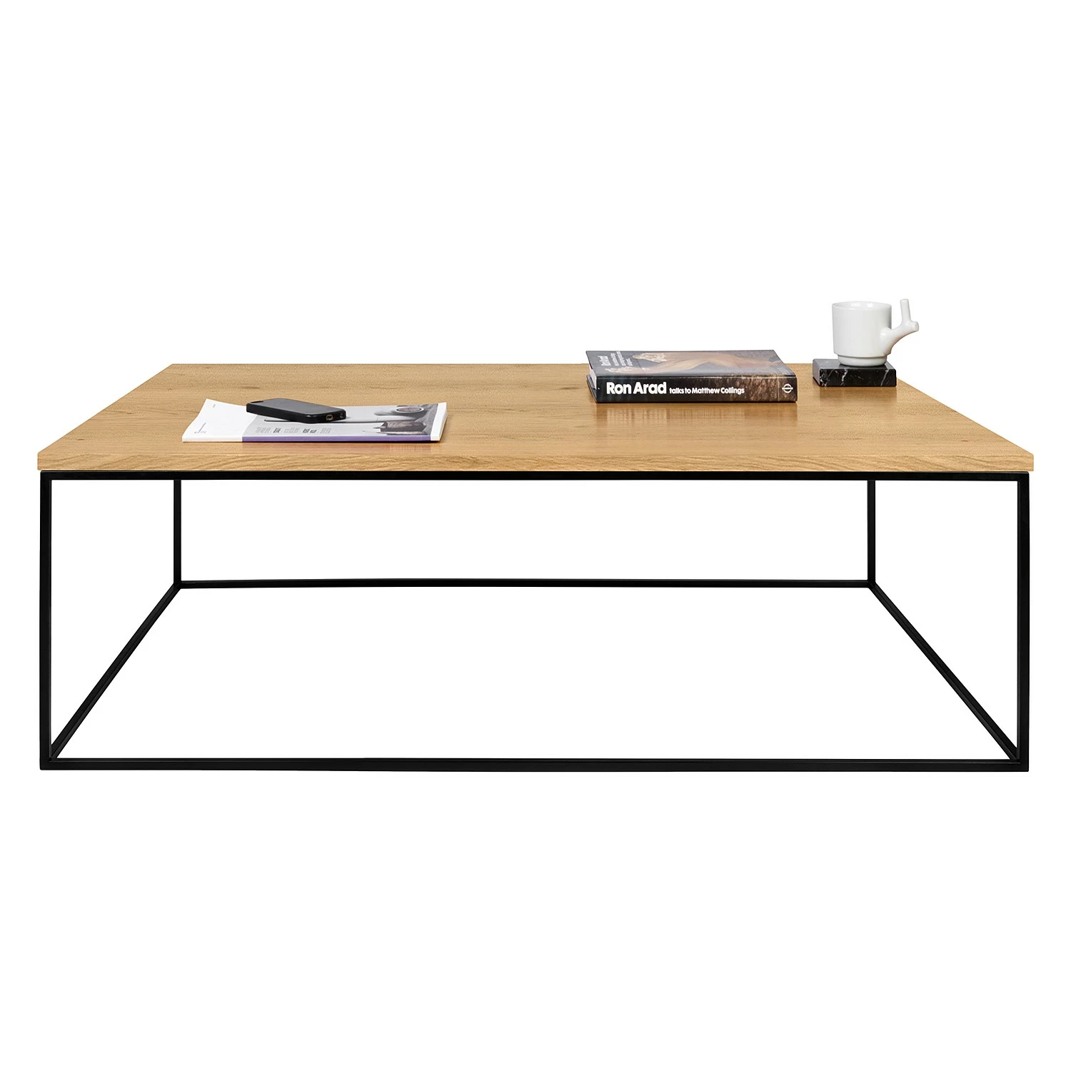 Temahome Table basse Levroux l - Imitation chêne / Noir 7 Temahome Table basse Levroux l - Imitation chêne / Noir – Image 5