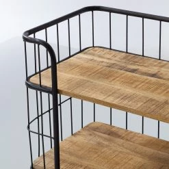 Ars manufacti Étagère Namber II - Manguier massif / Métal - Manguier / Noir -loftscape Boutique 1000122518 201008 06183400007 DETAILS P000000001000122518