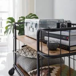 Ars manufacti Étagère Namber II - Manguier massif / Métal - Manguier / Noir -loftscape Boutique 1000122518 210129 15182400004 DETAILS P000000001000122518