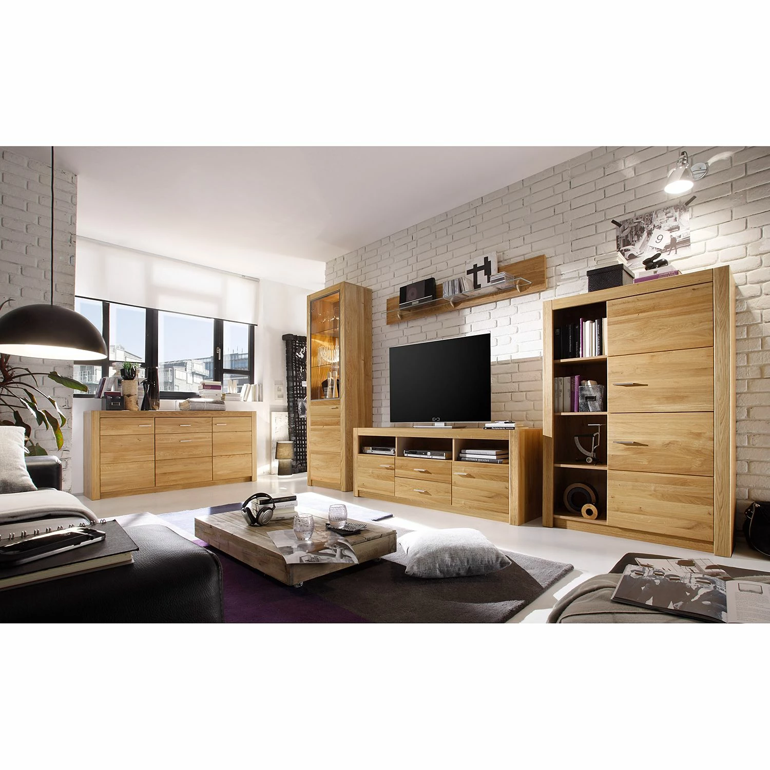 Naturoo Meuble TV Floriano I - Chêne à nœuds / Imitation chêne à nœuds 4 Naturoo Meuble TV Floriano I - Chêne à nœuds / Imitation chêne à nœuds – Image 2