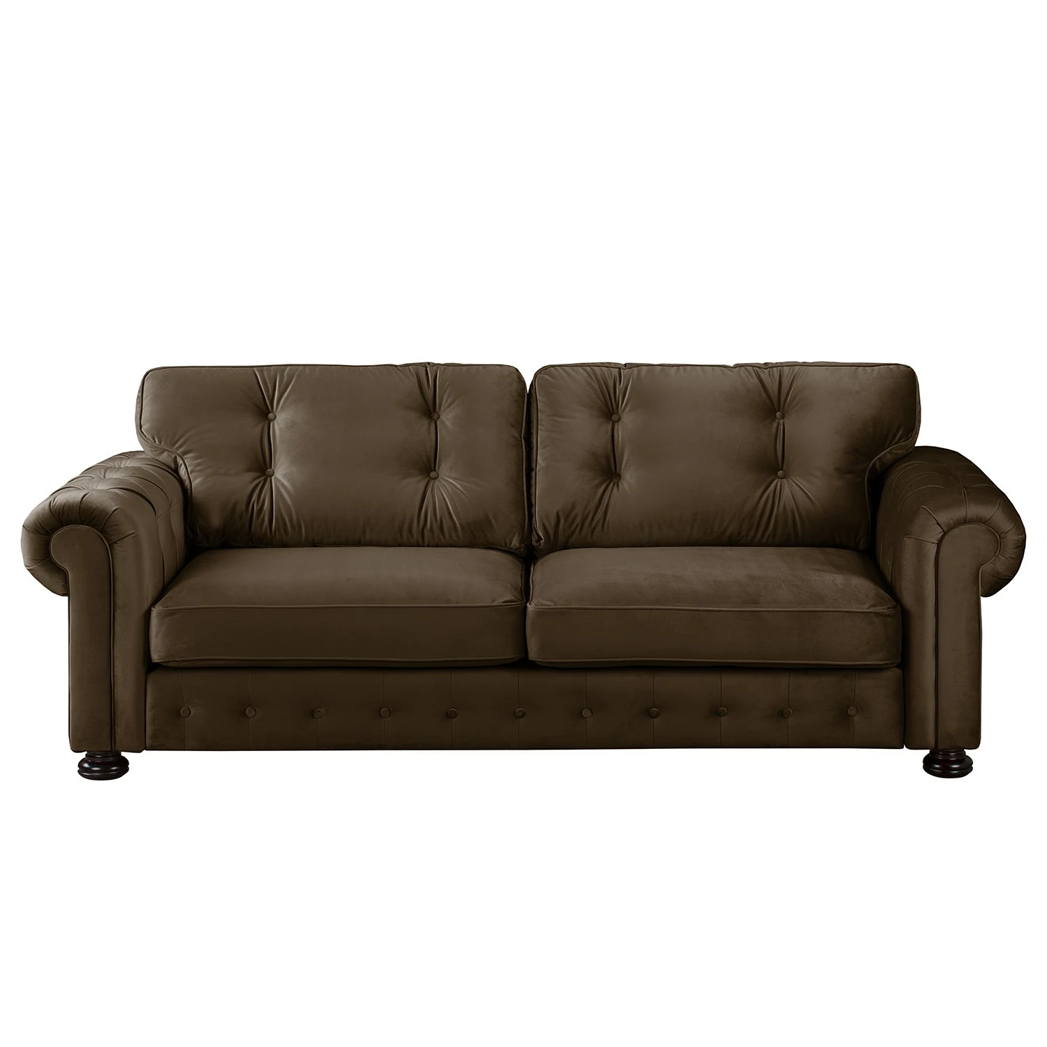 Velvet Studio Canapé Marau (3 places) - Marron 4 Velvet Studio Canapé Marau (3 places) - Marron – Image 2