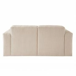 Ars Natura Canapé 2 places LORALAI - Velours côtelé Lola: Créme -loftscape Boutique 1000123345 180716 09335477 GALLERYIMAGES P000000001000123345