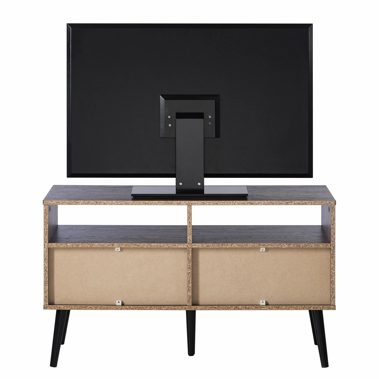 Mørteens Meuble TV Gjora II - Partiellement en hévéa massif - Noyer 8 Mørteens Meuble TV Gjora II - Partiellement en hévéa massif - Noyer – Image 6