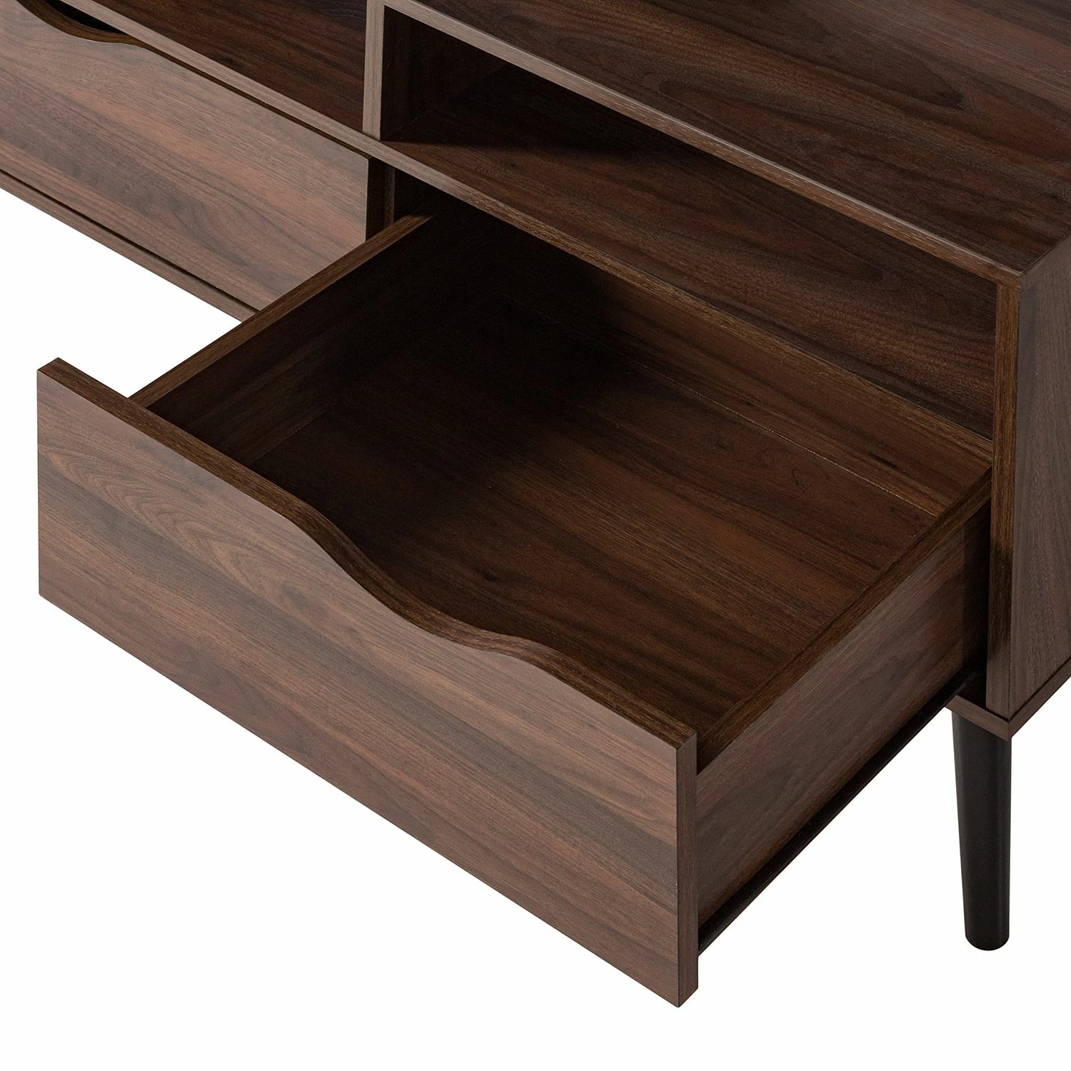 Mørteens Meuble TV Gjora II - Partiellement en hévéa massif - Noyer 11 Mørteens Meuble TV Gjora II - Partiellement en hévéa massif - Noyer – Image 9