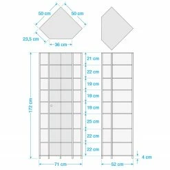 Fredriks Vitrine d'angle Amalia II - Éclairage inclus - Imitation frêne foncé - Argenté 13 Fredriks Vitrine d'angle Amalia II - Éclairage inclus - Imitation frêne foncé - Argenté -loftscape Boutique 1000123617 190621 12570300096 GALLERYIMAGES P000000001000123617