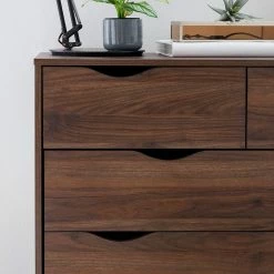 Mørteens Commode Gjora II - Partiellement en hévéa massif - Noyer -loftscape Boutique 1000123696 190405 15413800016 GALLERYIMAGES P000000001000123696