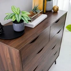 Mørteens Commode Gjora II - Partiellement en hévéa massif - Noyer -loftscape Boutique 1000123696 190405 15413800017 GALLERYIMAGES P000000001000123696