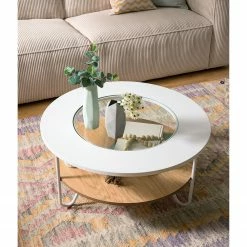 Fredriks Table basse Forsa - Métal - Blanc / Noir -loftscape Boutique 1000123770 190425 16061400012 MOOD GALLERYIMAGES P000000001000123770 mood