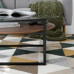 Studio Copenhagen Table basse Sumstad - Verre fumé / Métal - Noyer / Noir -loftscape Boutique 1000123773 190321 17260300004 GALLERYIMAGES P000000001000123773