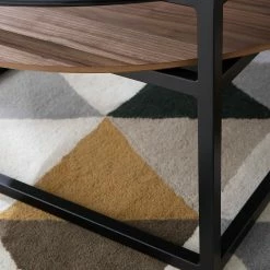 Studio Copenhagen Table basse Sumstad - Verre fumé / Métal - Noyer / Noir -loftscape Boutique 1000123773 190321 17260300006 GALLERYIMAGES P000000001000123773