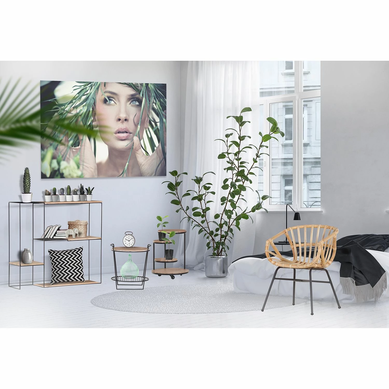 Red Living Étagère Soltas - Acacia massif / Métal - Acacia / Noir 4 Red Living Étagère Soltas - Acacia massif / Métal - Acacia / Noir – Image 2