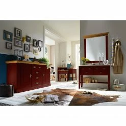 Maison Belfort Console Bergen I - Pin rouge / Pin coloris lessivé - Largeur : 58 cm -loftscape Boutique 1000124608 211122 08323502015 MOOD DETAILS P000000001000124608 mood