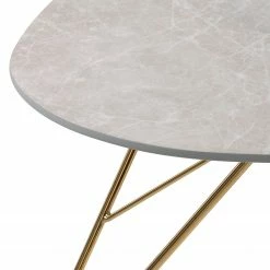 Jack & Alice Table basse Sherry II - Imitation marbre gris clair / Doré -loftscape Boutique 1000125121 190218 08313300048 GALLERYIMAGES P000000001000125121