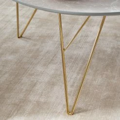 Jack & Alice Table basse Sherry II - Imitation marbre gris clair / Doré -loftscape Boutique 1000125121 190325 15501200004 GALLERYIMAGES P000000001000125121