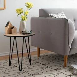 Mørteens Table d'appoint Kess I - Imitation chêne marron clair / Noir -loftscape Boutique 1000125122 190304 16574100001 MOOD GALLERYIMAGES P000000001000125122 mood