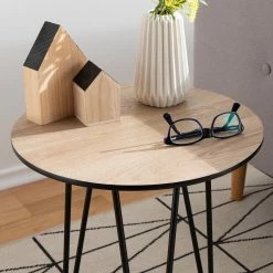 Mørteens Table d'appoint Kess I - Imitation chêne marron clair / Noir -loftscape Boutique 1000125122 190304 16574100002 GALLERYIMAGES P000000001000125122