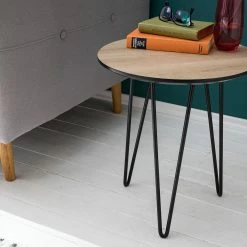 Mørteens Table d'appoint Kess I - Imitation chêne marron clair / Noir -loftscape Boutique 1000125122 190315 09501500004 GALLERYIMAGES P000000001000125122