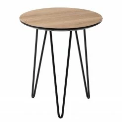 Mørteens Table d'appoint Kess I - Imitation chêne marron clair / Noir -loftscape Boutique 1000125122 190315 15353900003 GALLERYIMAGES P000000001000125122