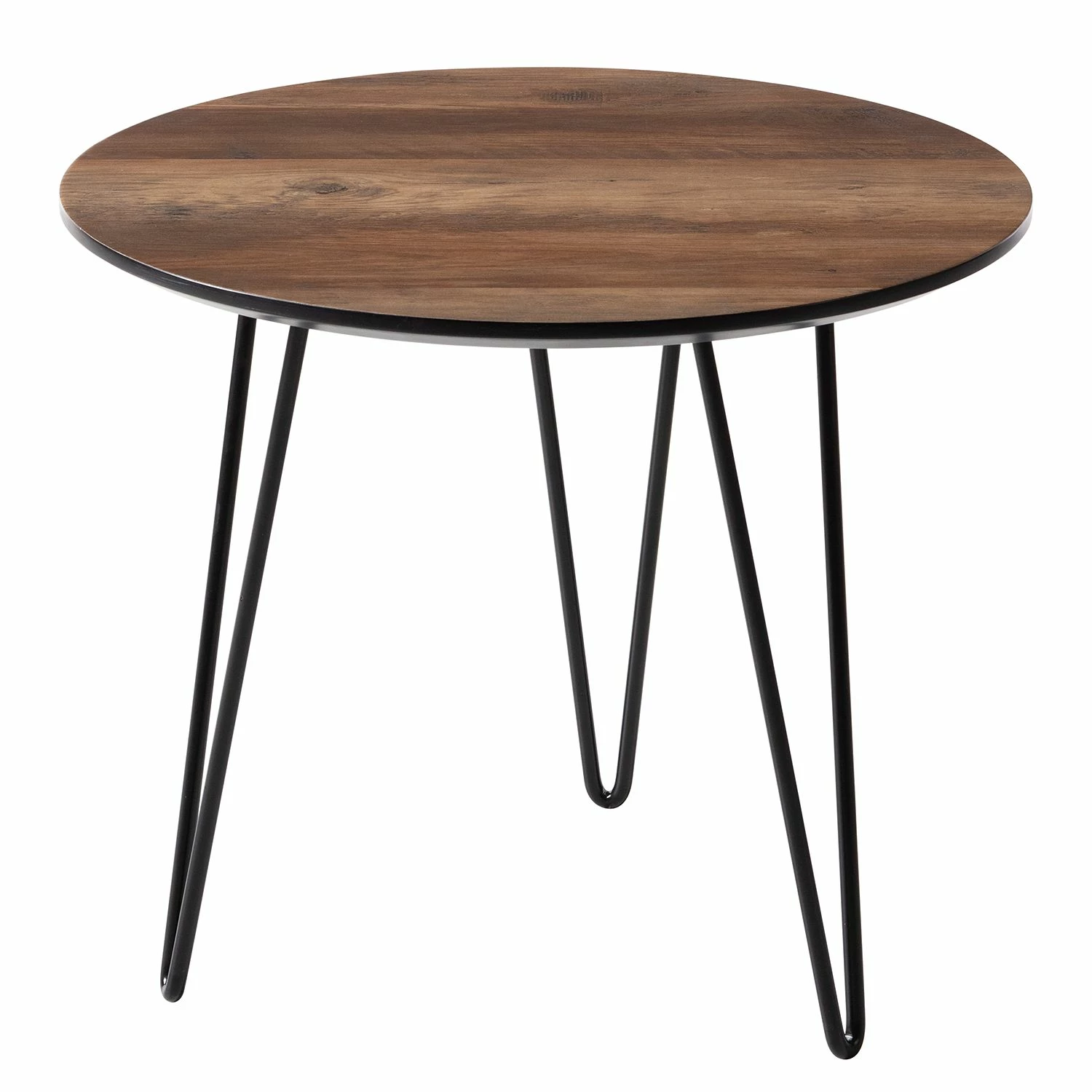 Mørteens Table d'appoint Kess II - Imitation chêne vintage marron foncé / Noir 3 Mørteens Table d'appoint Kess II - Imitation chêne vintage marron foncé / Noir