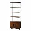 Ars manufacti Étagère Woodson IV - Acacia massif / Fer - Acacia brun