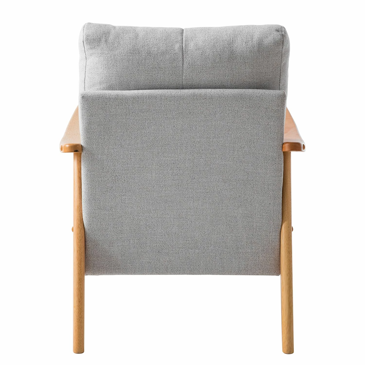 Mørteens Fauteuil Benson II - Tissu - Gris clair 7 Mørteens Fauteuil Benson II - Tissu - Gris clair – Image 5