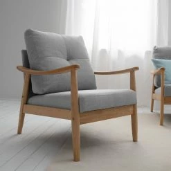 Mørteens Fauteuil Benson II - Tissu - Gris clair 20 Mørteens Fauteuil Benson II - Tissu - Gris clair -loftscape Boutique 1000126100 190509 14031900036 GALLERYIMAGES P000000001000126100