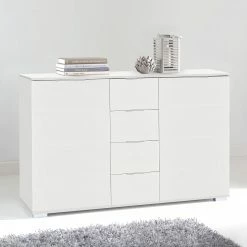 Wimex Commode combinée Lingga II - 1 porte - Blanc / Verre miroir -loftscape Boutique 1000126291 180720 09481502 MOOD GALLERYIMAGES P000000001000126291 mood