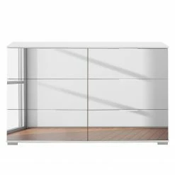 Wimex Commode Lingga III - Blanc / Miroir