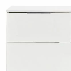 Wimex Commode Lingga I - 6 tiroirs - Blanc / Verre blanc -loftscape Boutique 1000126303 180719 16310741 GALLERYIMAGES P000000001000126303