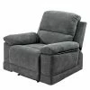 Modoform Fauteuil de relaxation Leticia - Microfibre - Gris -loftscape Boutique 1000126858 180724 18571917 IMAGE P000000001000126858