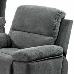 Modoform Fauteuil de relaxation Leticia - Microfibre - Gris -loftscape Boutique 1000126858 180724 18571922 GALLERYIMAGES P000000001000126858