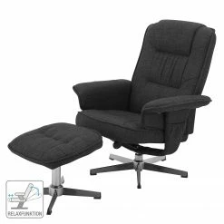 Fredriks Fauteuil de relaxation Modelo - Tissé à plat - Gris foncé / Argenté -loftscape Boutique 1000126883 180724 18572098 ICON GALLERYIMAGES P000000001000126883 icon seal