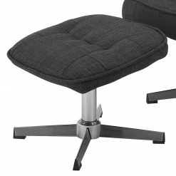 Fredriks Fauteuil de relaxation Modelo - Tissé à plat - Gris foncé / Argenté -loftscape Boutique 1000126883 180724 18572099 GALLERYIMAGES P000000001000126883